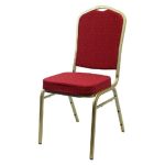 Red Fabric With Gold Vein - Gold Frame £0.00