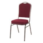 Burgundy Fabric With Silver Vein - Silver Frame £0.00